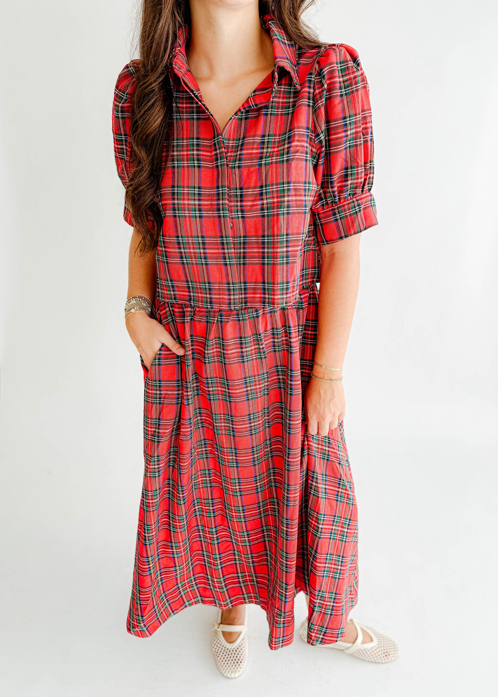 Nadine Plaid Crop Top