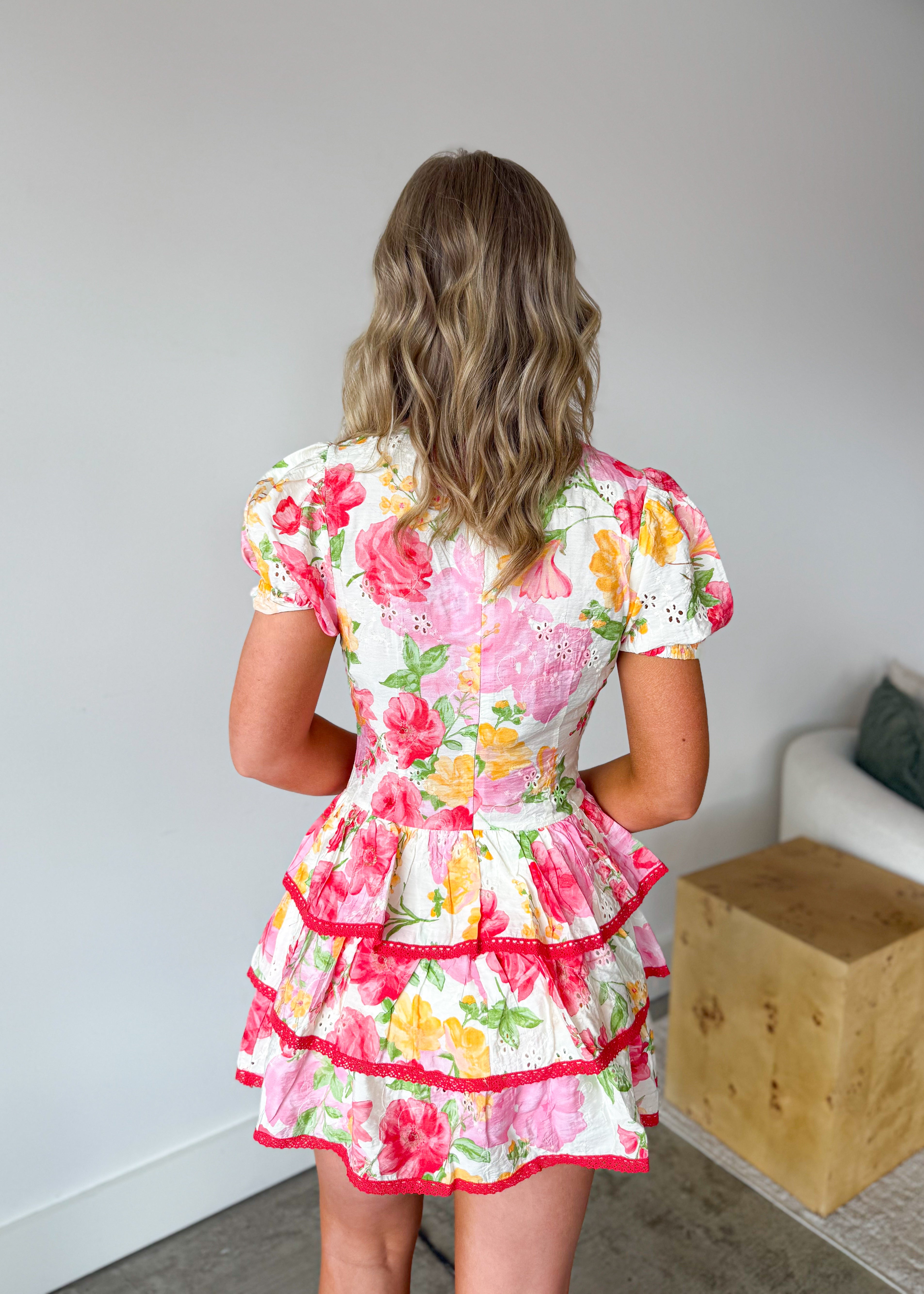 Sylvia Contrast Lace Romper