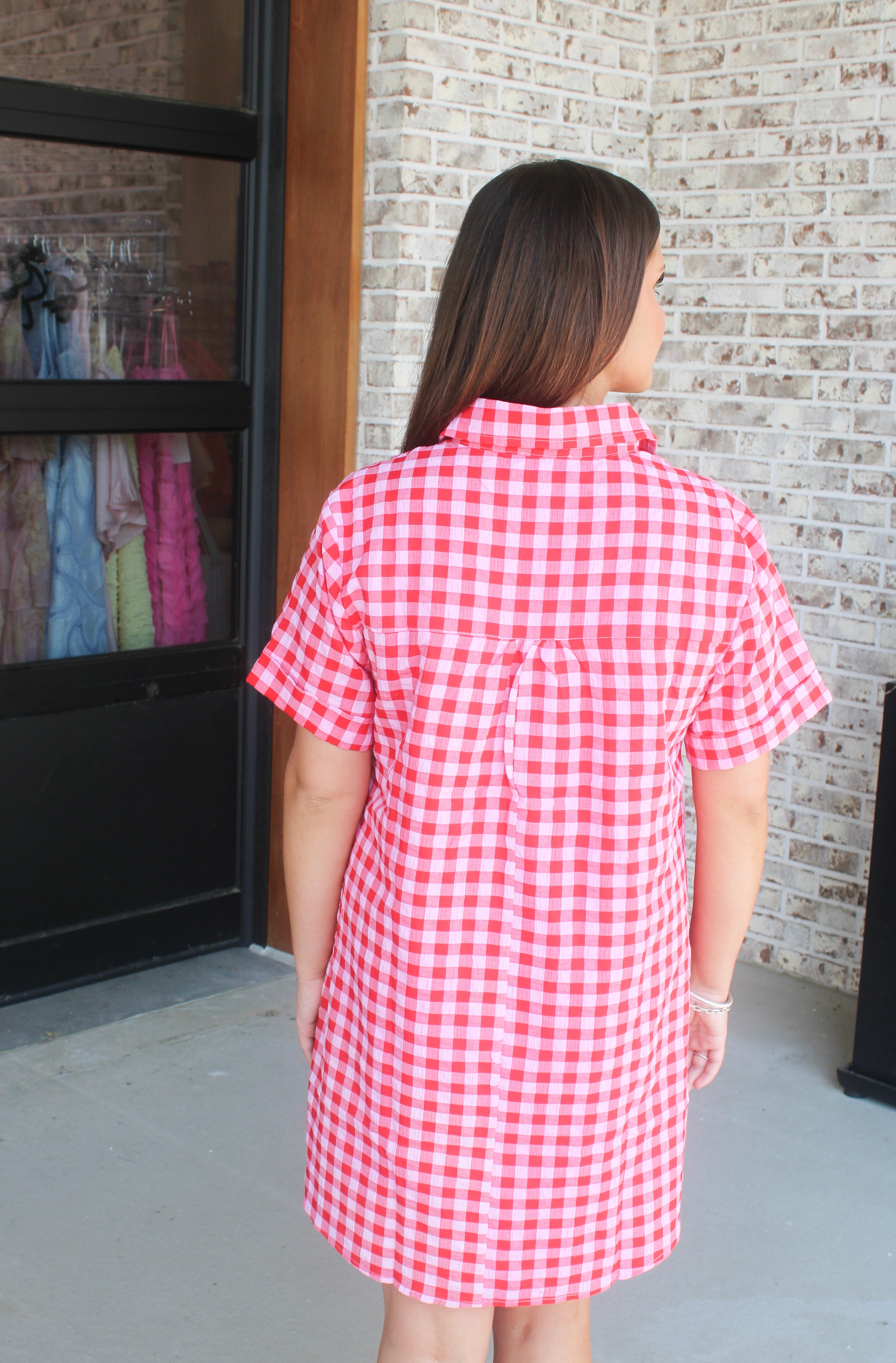 Danna Gingham Easy Shirt Dress