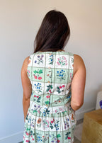 Petal Printed Midi Skirt