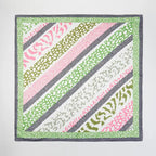 Striped Animal Print Square Bandana Scarf