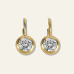 Bezel Drop Earring