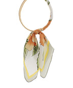Silk Scarf Wrapped Collar Necklace