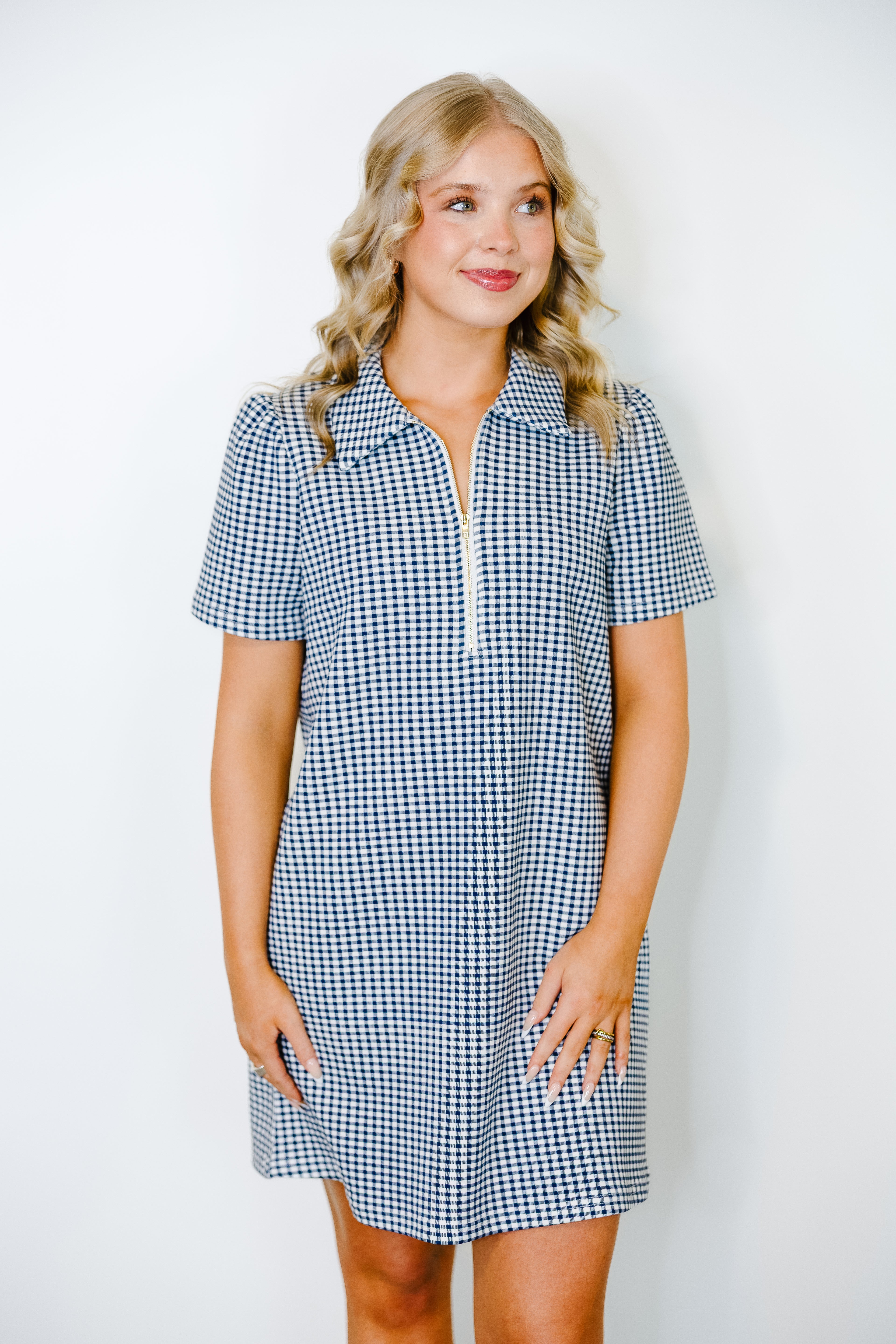 Hadley Gingham Shift Dress