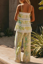 Tate Floral Side Slit Sleeveless Set