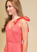 Juliette Chevron Dress