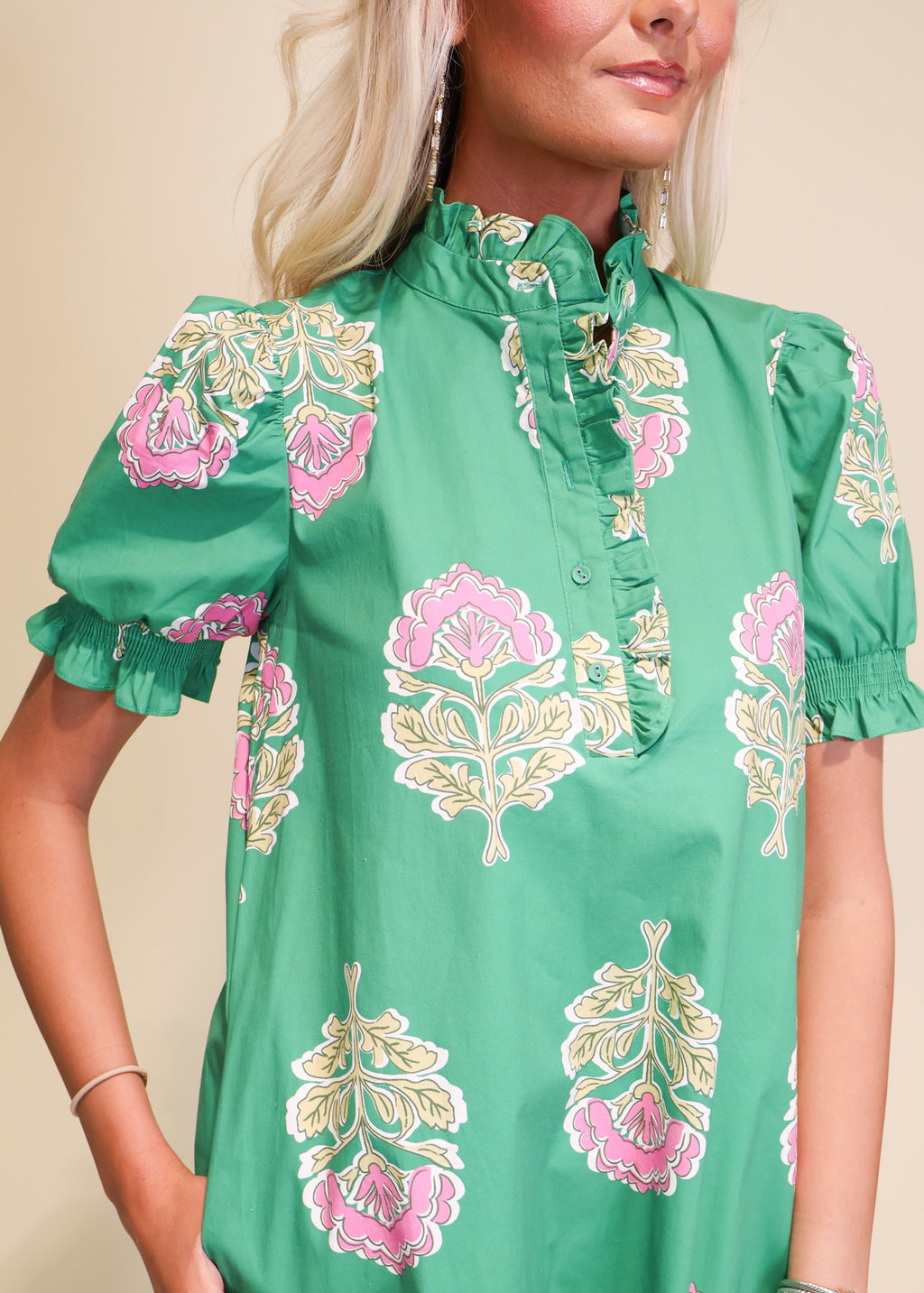 Greenbrier Ruffle Midi Dress