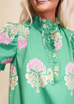 Greenbrier Ruffle Midi Dress