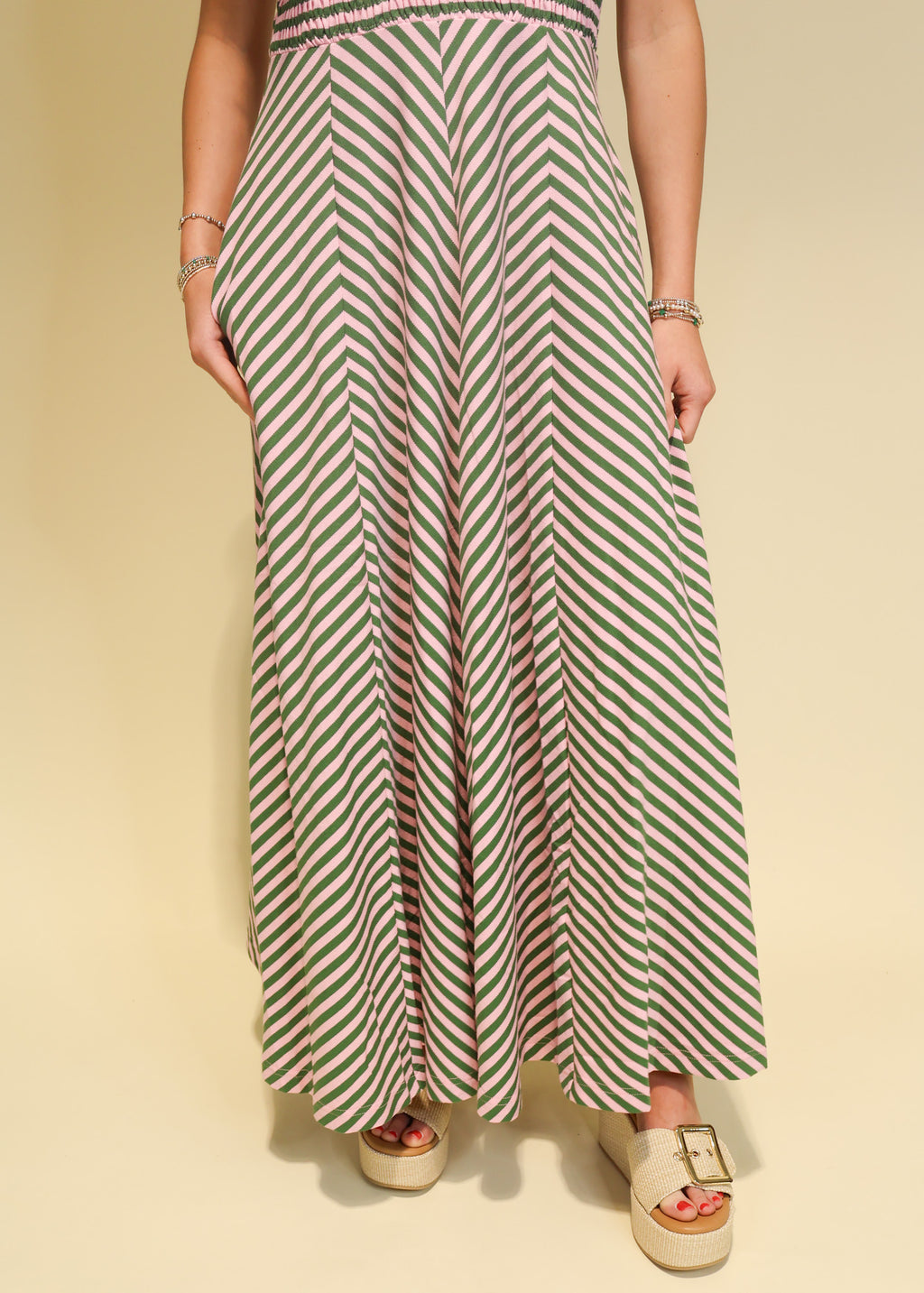 Juliette Chevron Dress