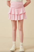 Tween Smocked Ruffle Skirt