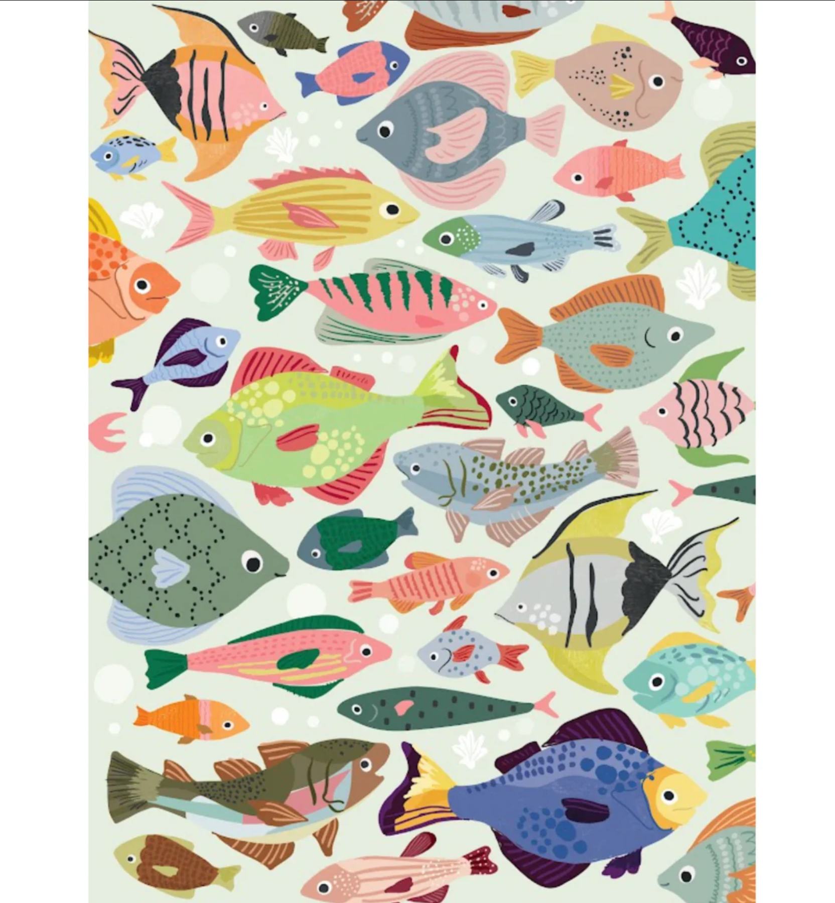 A Sea of Colors 1000 Piece Fish Puzzle