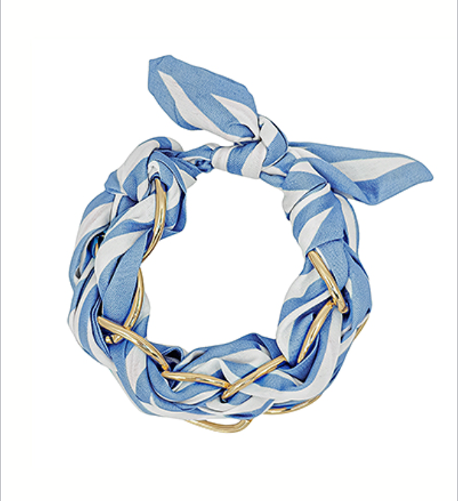 Delphine Linked Scarf Chain Bracelet