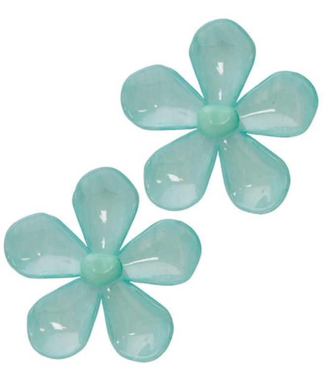 Large Acrylic Flower Earrings