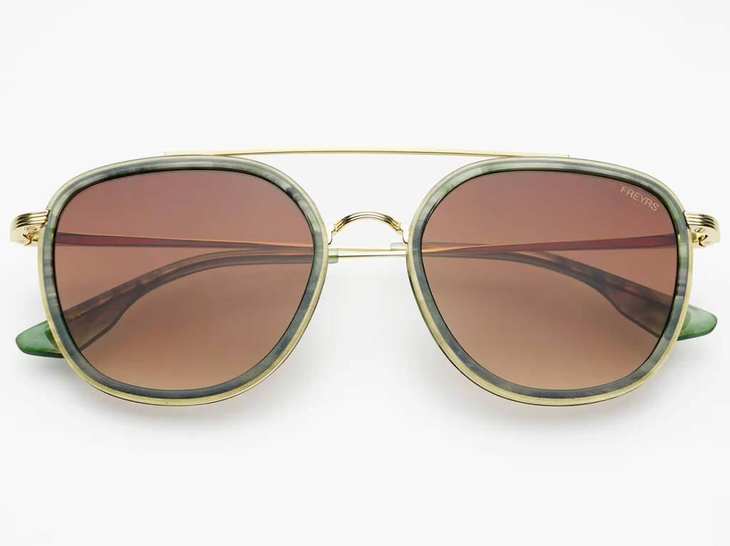 Weston Acetate Round Unisex Sunglasses - Pink Pearl | Brown