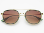 Weston Acetate Round Unisex Sunglasses - Pink Pearl | Brown