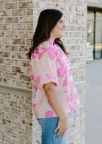 Juniper Floral Short Sleeve Blouse