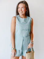 Missy Sleeveless Bow Top