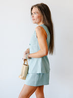 Missy Sleeveless Bow Top