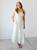 Mabel Ruched Midi Dress