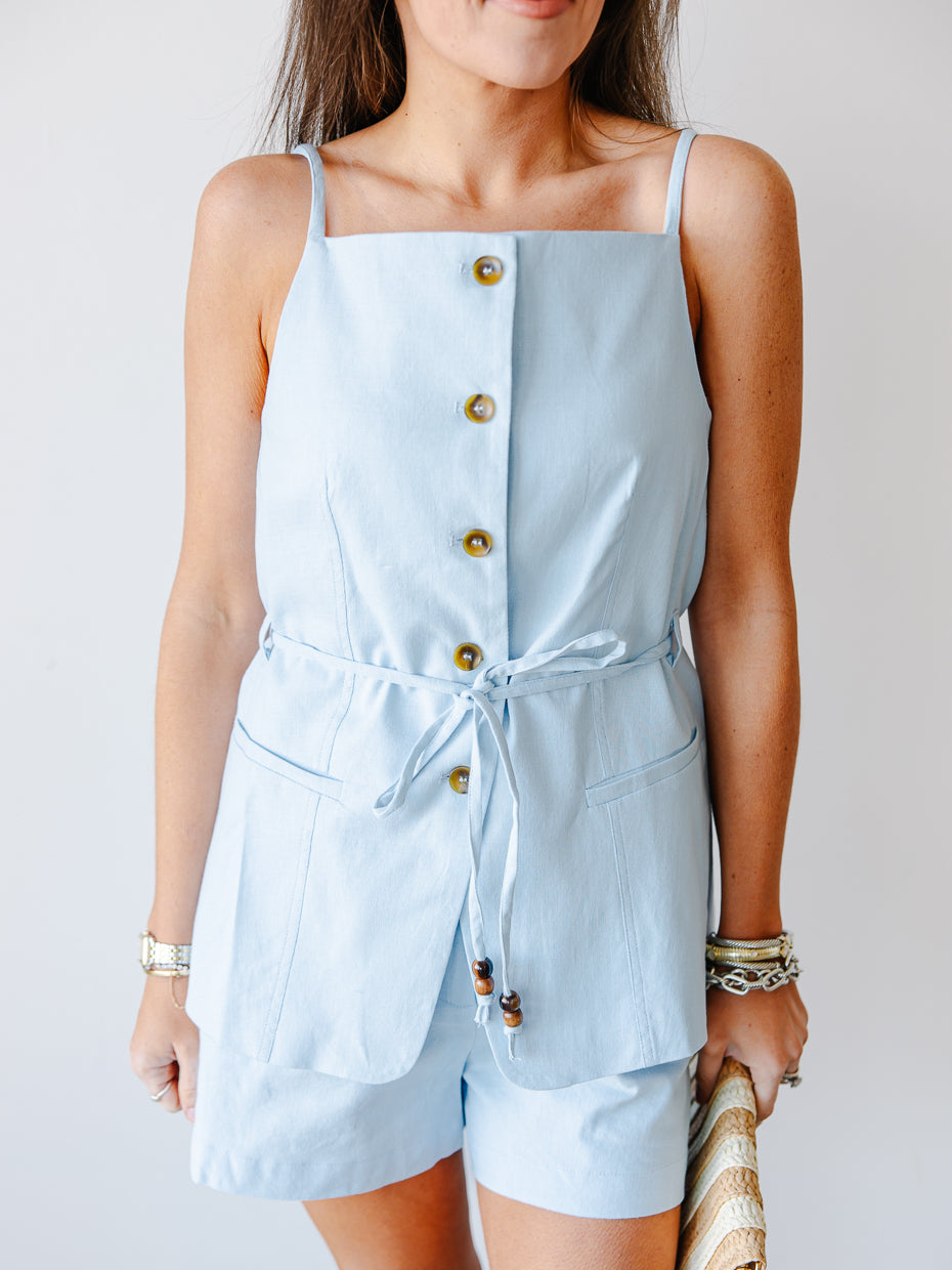 Payten Pleated High-Waisted Shorts