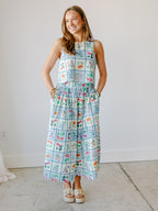 Freya Petal Printed Midi Skirt