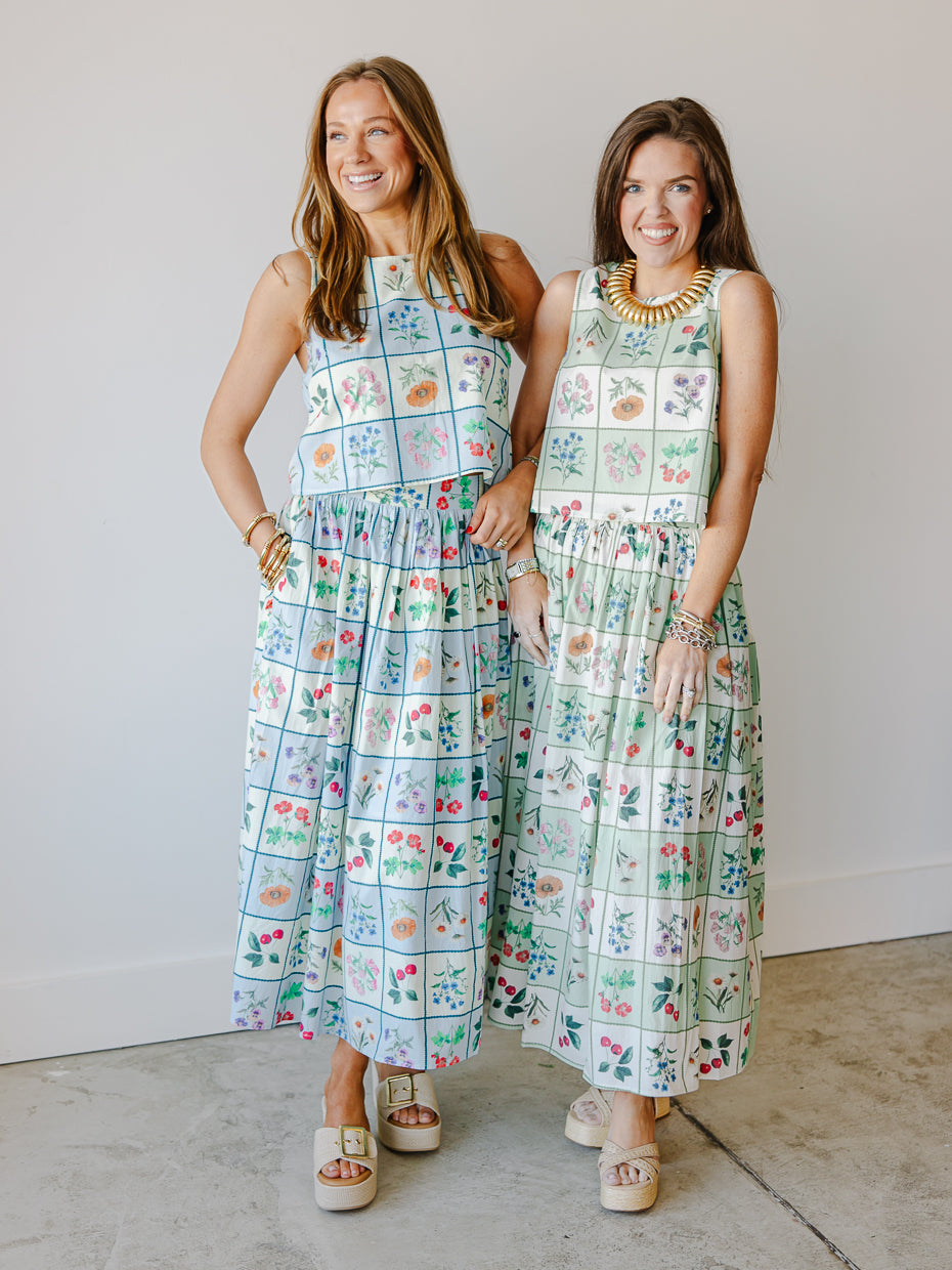 Freya Petal Printed Midi Skirt