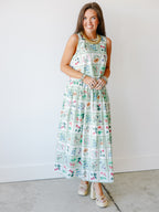 Freya Petal Printed Midi Skirt