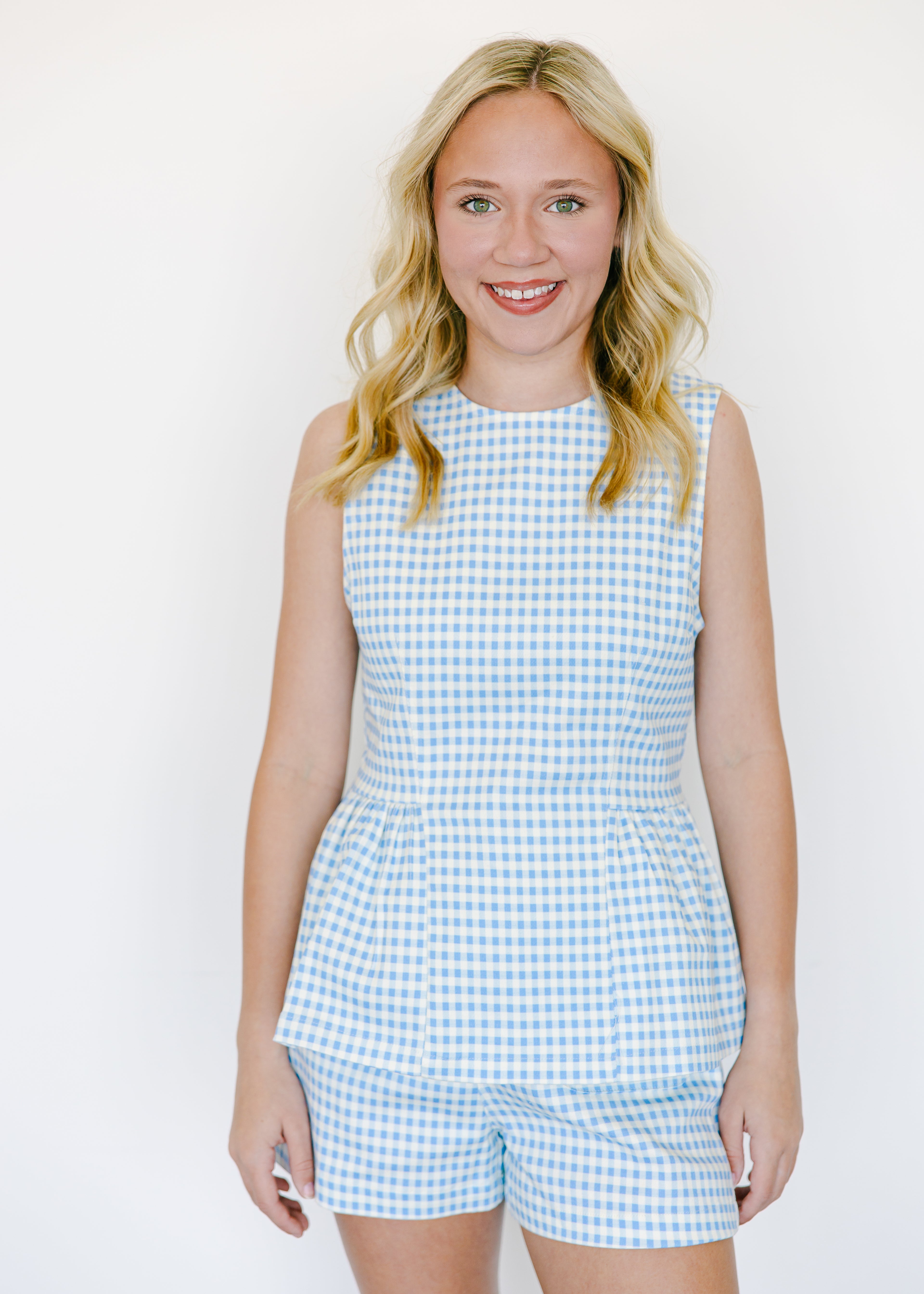 Emilia Gingham Tailored Shorts