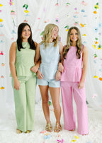 Emilia Gingham Peplum Top