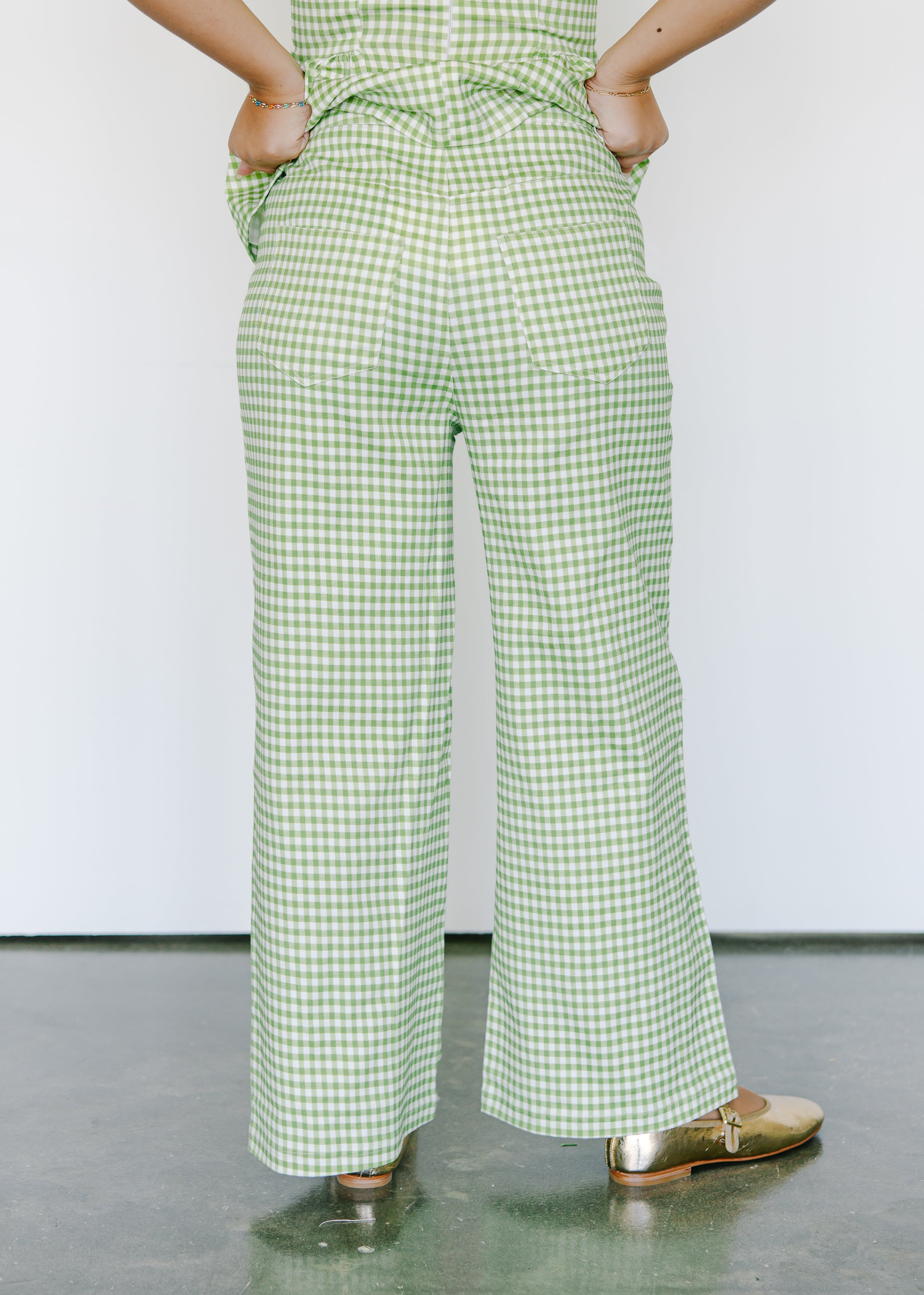 Emilia High Rise Gingham Pants