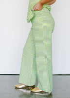 Emilia High Rise Gingham Pants