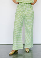 Emilia High Rise Gingham Pants
