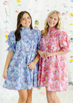 Hazel Ruffle Detail Floral Mini Dress