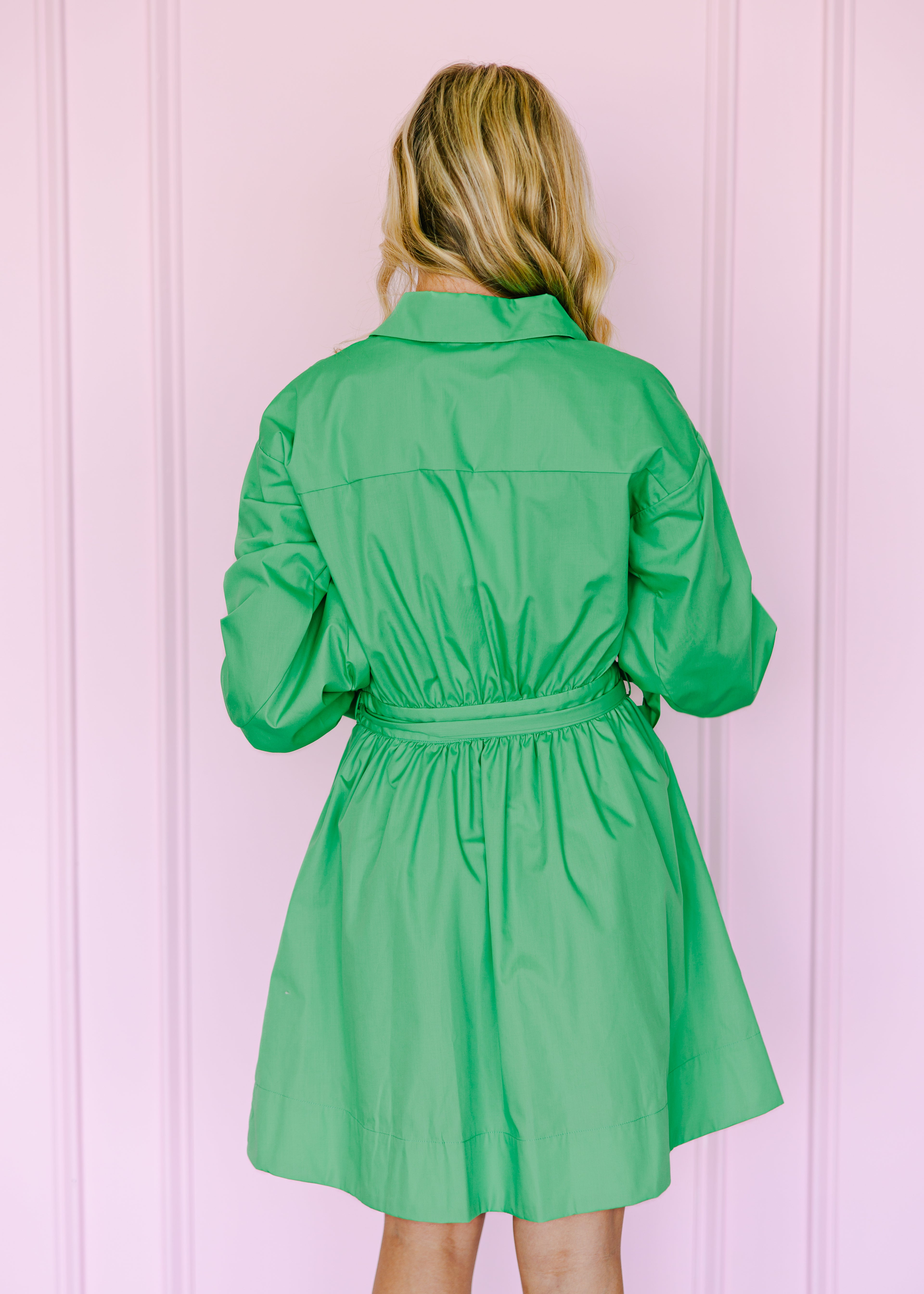 Dahlia Wrap Front Shirt Mini Dress