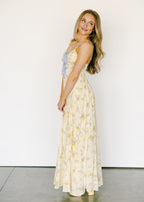 Calla Meadow Tie Front Midi Dress