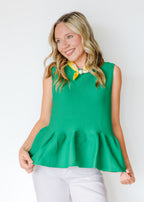 Fiona Peplum Sleeveless Top