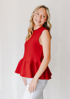 Fiona Peplum Sleeveless Top