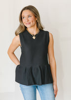 Fiona Peplum Sleeveless Top