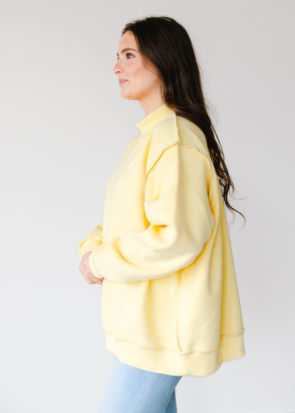 Addison Reversible Mock Neck Sweatshirt