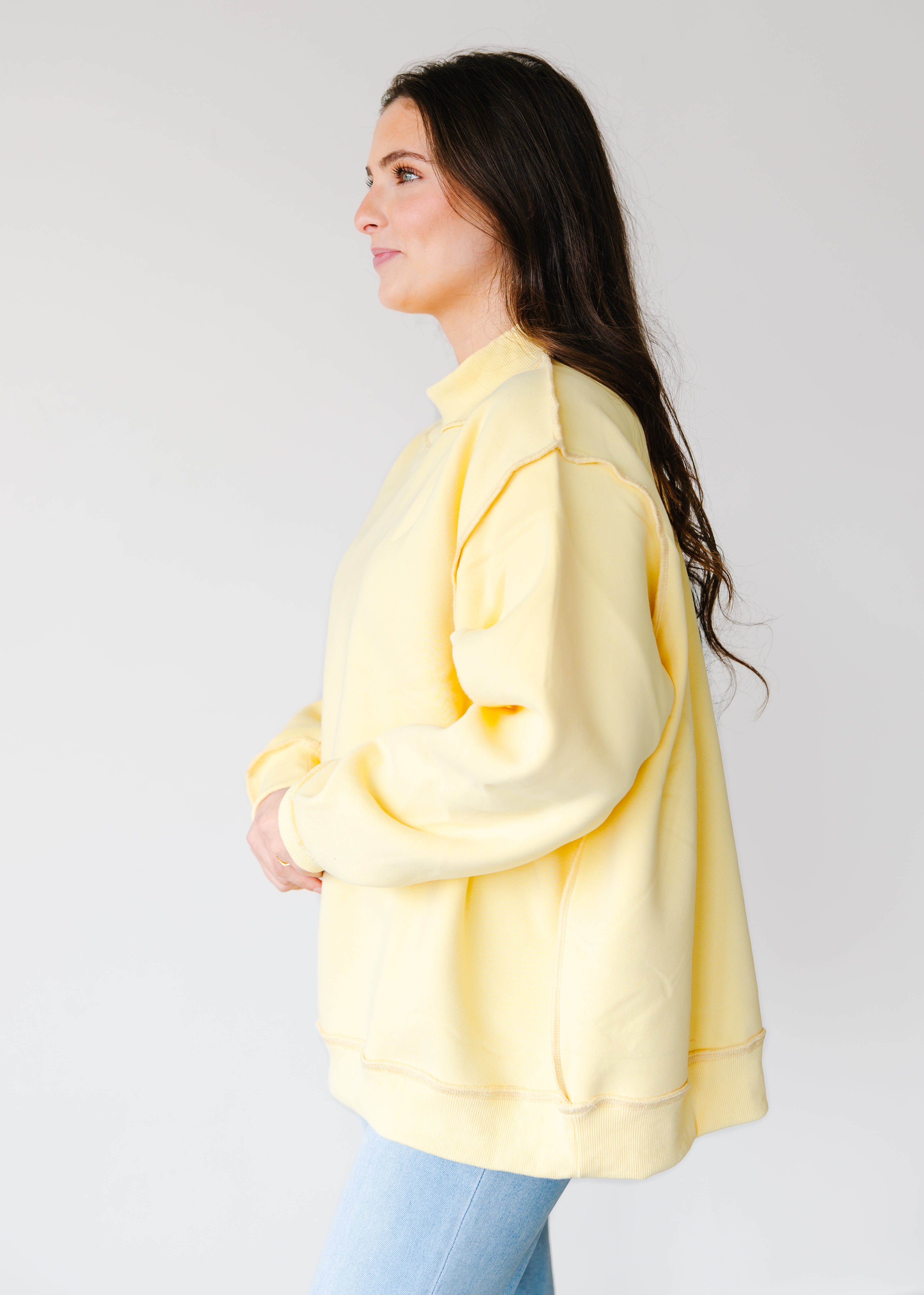 Addison Reversible Mock Neck Sweatshirt