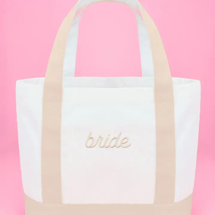 Neutral Bride Boat Tote Bag