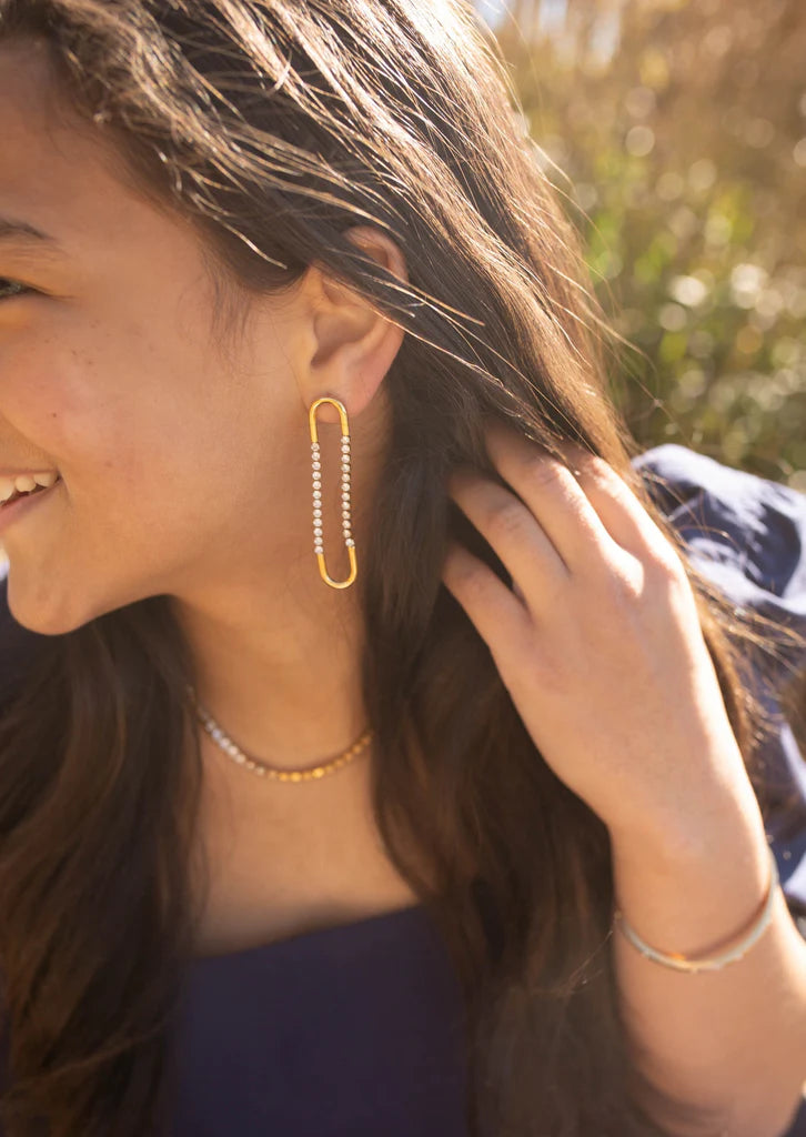 Addasa Link Drop Earrings