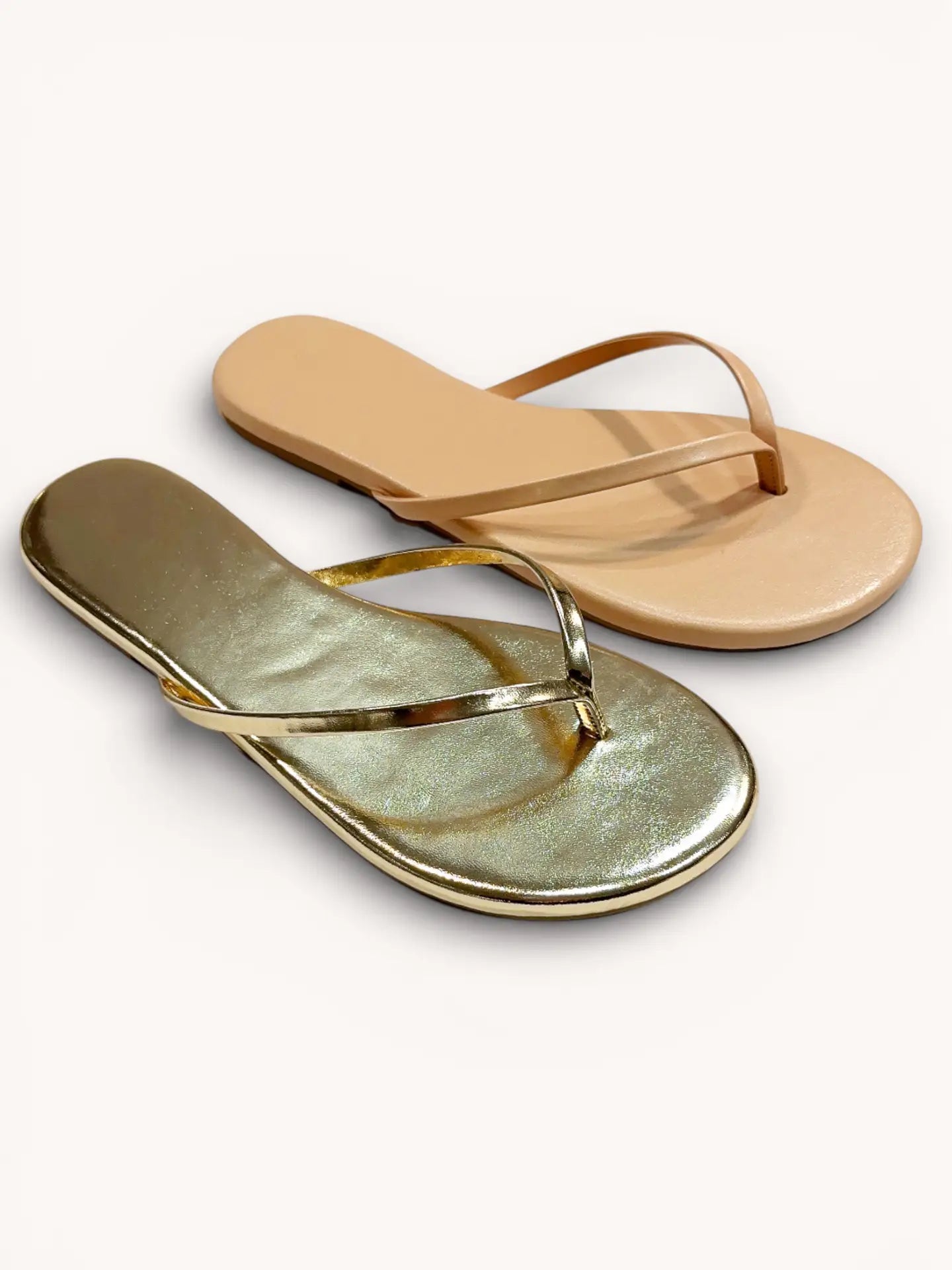 Slim Strap Flip-Flop Thong Sandals