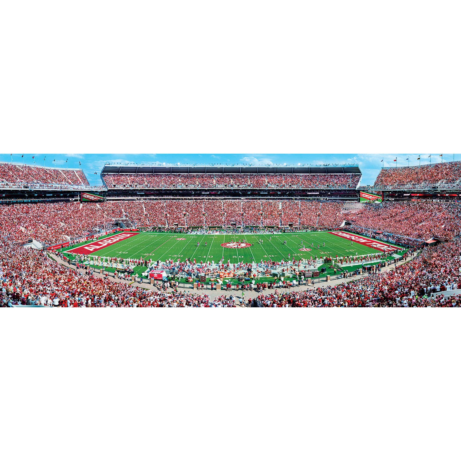 Alabama Crimson Tide - 1000 pc Panoramic Puzzle Center View