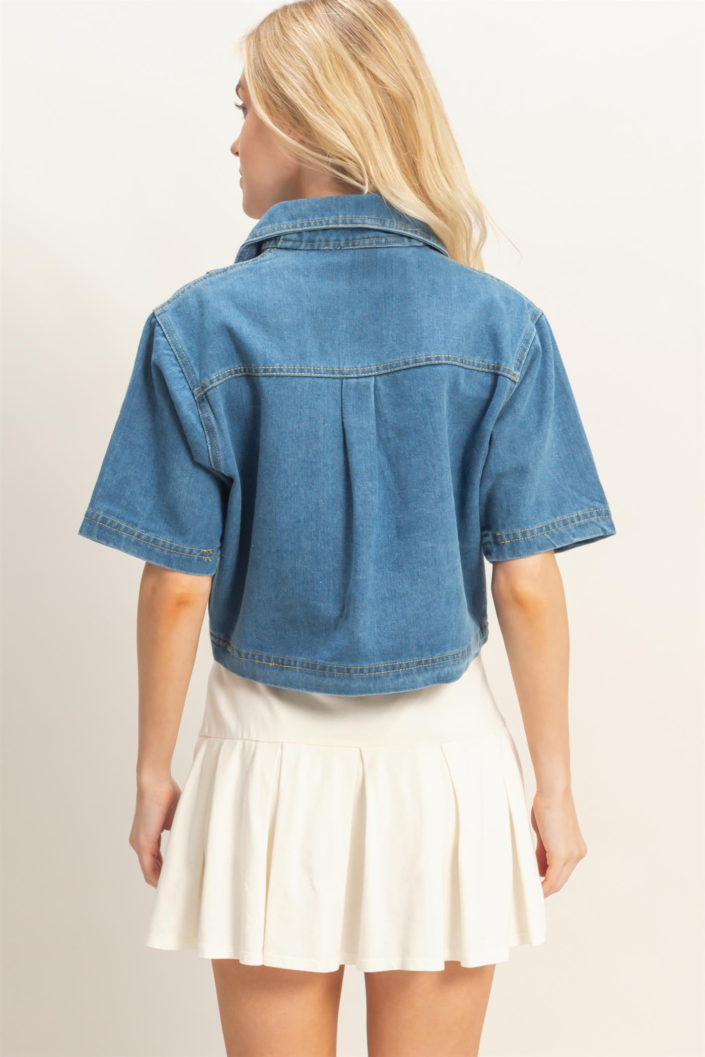 Boxy Denim Top