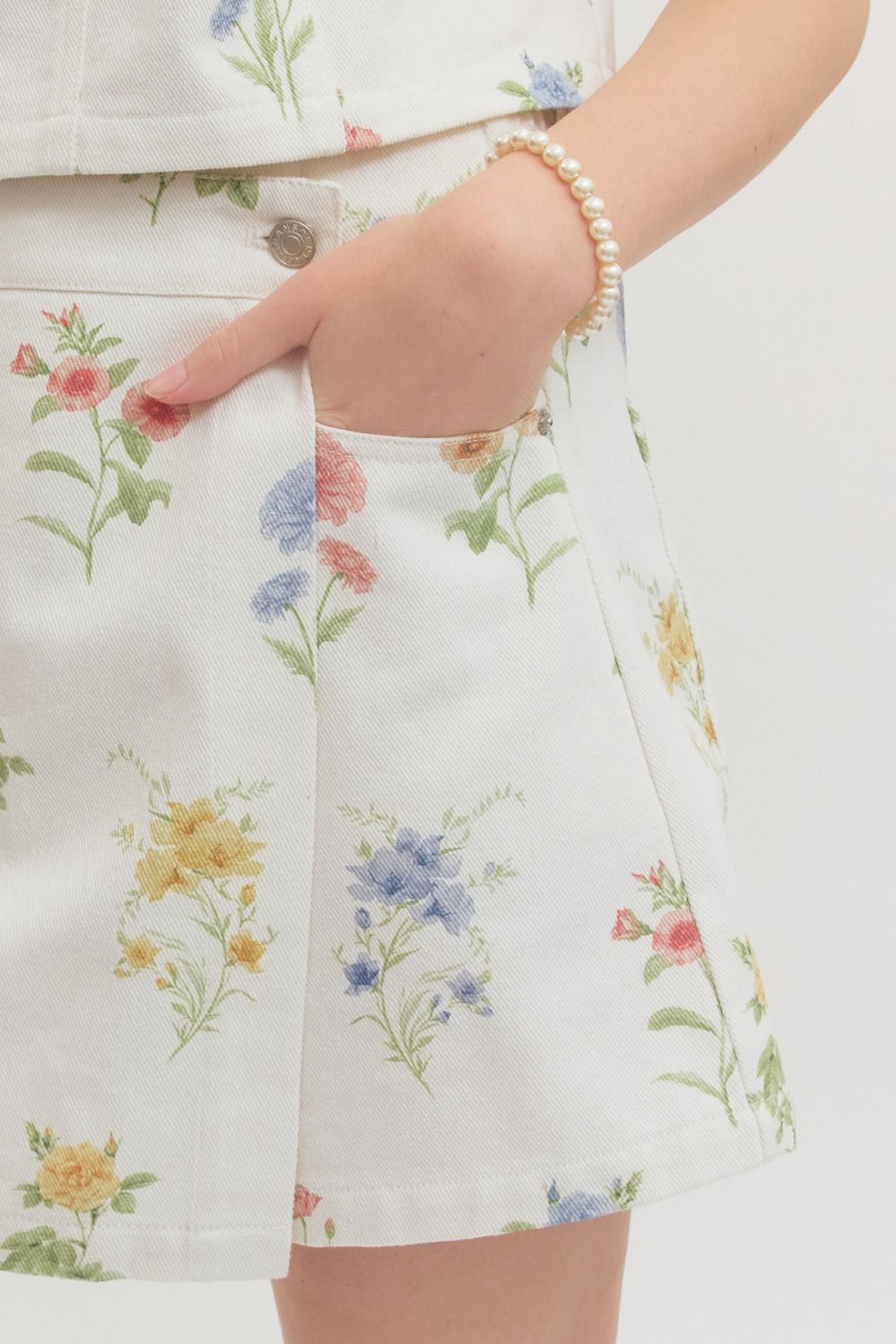 Dianne Floral Wrap Mini Skort