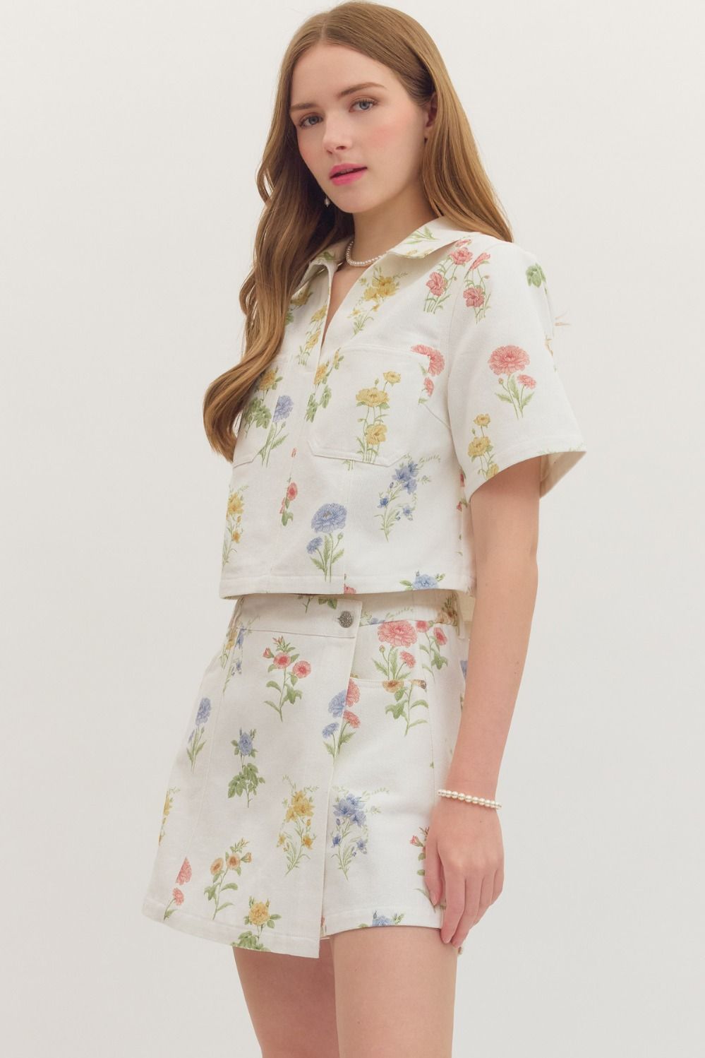 Dianne Floral Crop Top