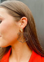 Bulldog Cutout Earrings