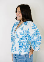 Ana Floral Puff Sleeve Blouse