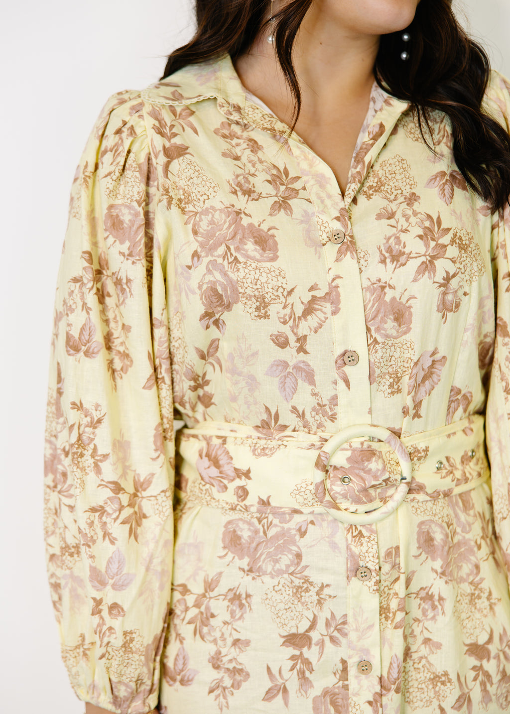 Carolyn Floral Belted Maxi Dress